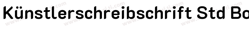 Künstlerschreibschrift Std Bold (D)字体转换